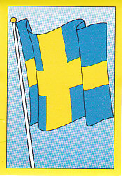 Flag Sweden samolepka Semic EM 92 #12
